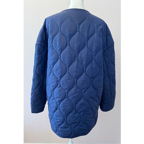 NWOT THE DROP James Loose Oversized Quilted Puffer Preppy Jacket Size M - Picture 5 of 6